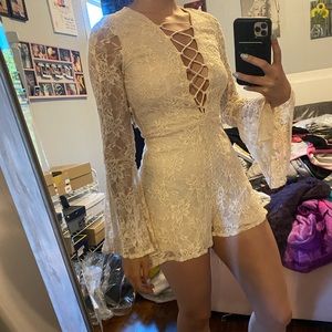 Charlotte Russe lace romper